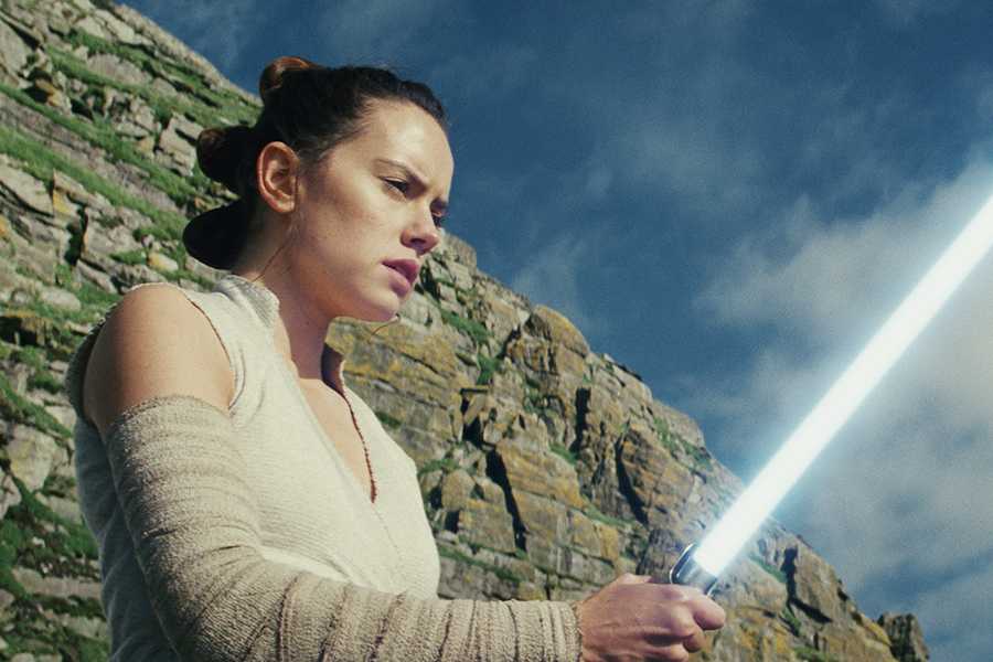Rey (Daisy Ridley) in Star Wars: The Last Jedi (Lucasfilm Ltd./TNS)