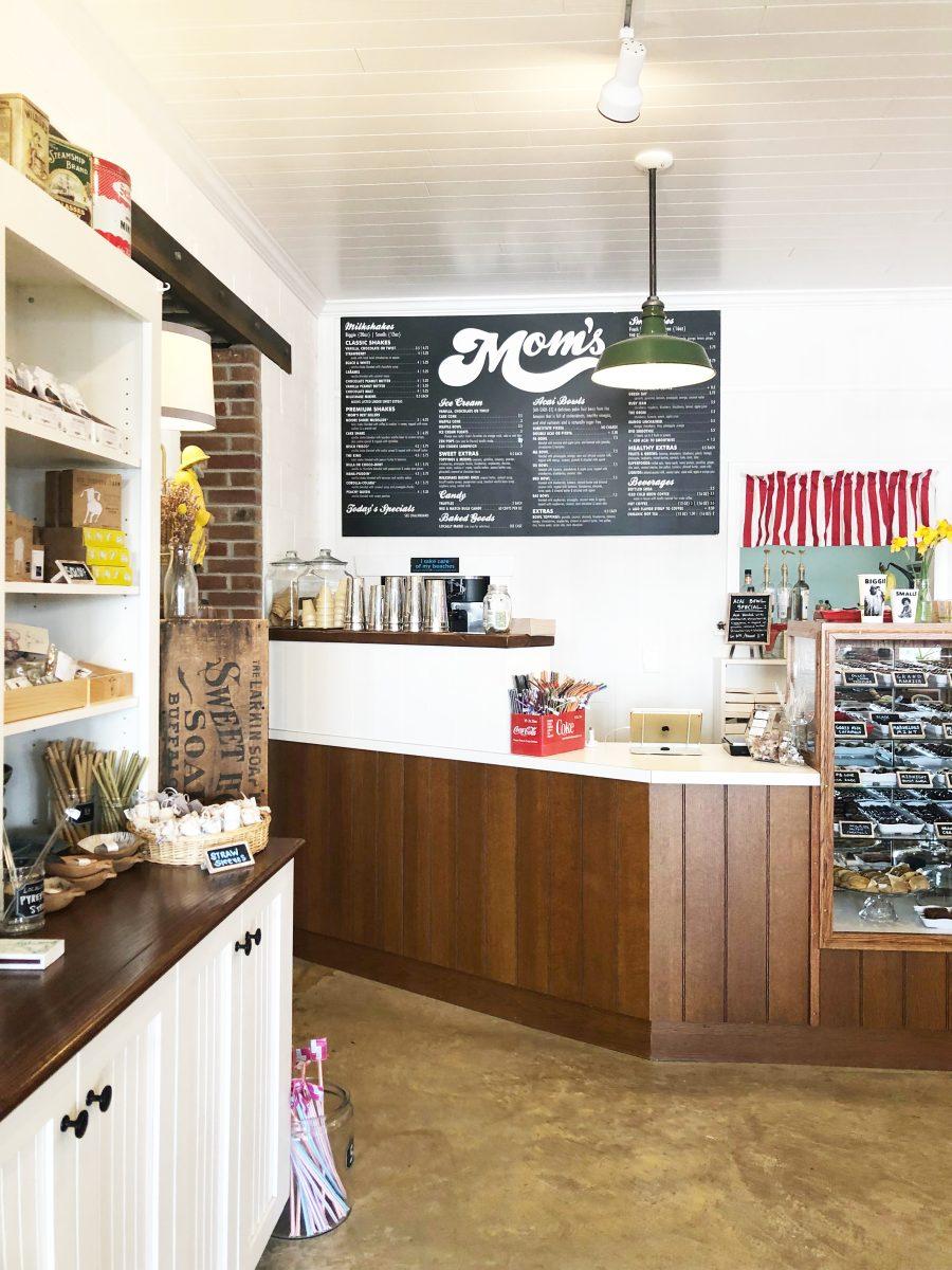 Mom's Sweet Shop's current front counter will soon be a distant memory as the popular hangout moves locations to the large space formerly occupied by DVO. PHOTO BY TRINITY HARRISON / Nighthawk News 