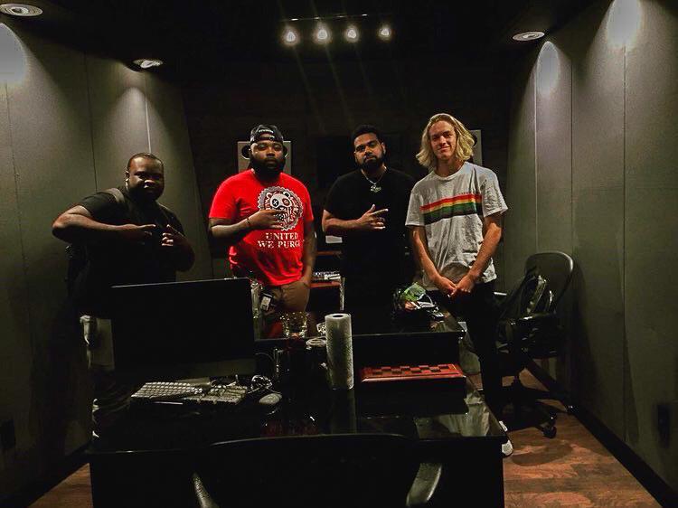 Photo submitted by Henry Lotas-Sherratt
(Above, from left) Marc B., Spaceman Music, Yung Lan and junior Henry Lotas-Sherratt pose for a picture during Lotas-Sherratt’s visit to Atlanta. 